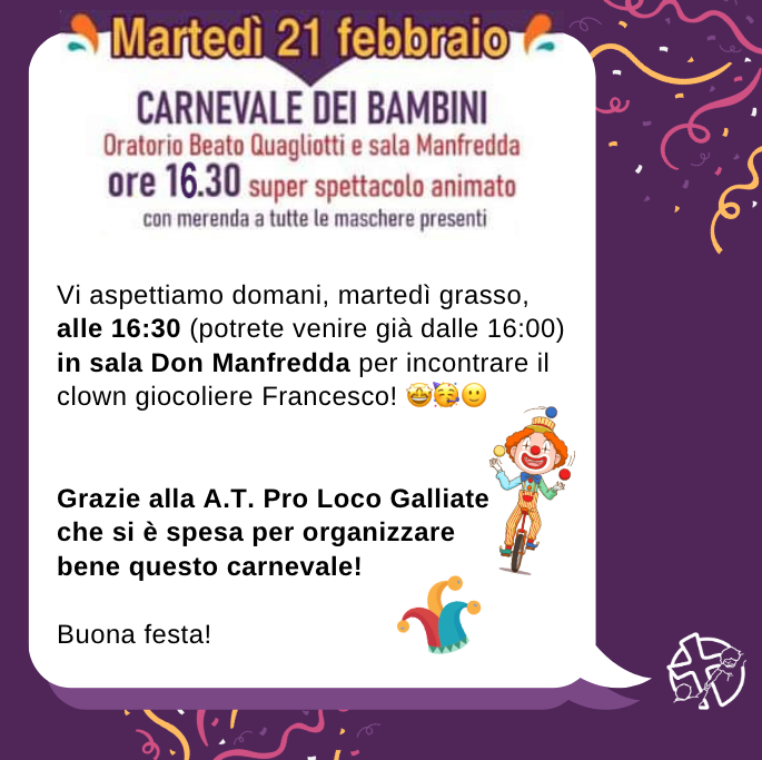 Carnevale bambini 2023